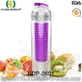 Bouteille d&#39;eau de l&#39;infuseur 750ml Tritan, bouteille d&#39;eau de perfusion de fruits en plastique sans BPA (HDP-0601)